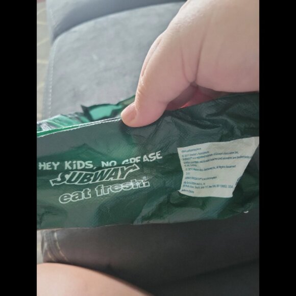 Subway kids meal bag. green lantern - Picture 2 of 4